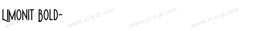 Limonit Bold字体转换